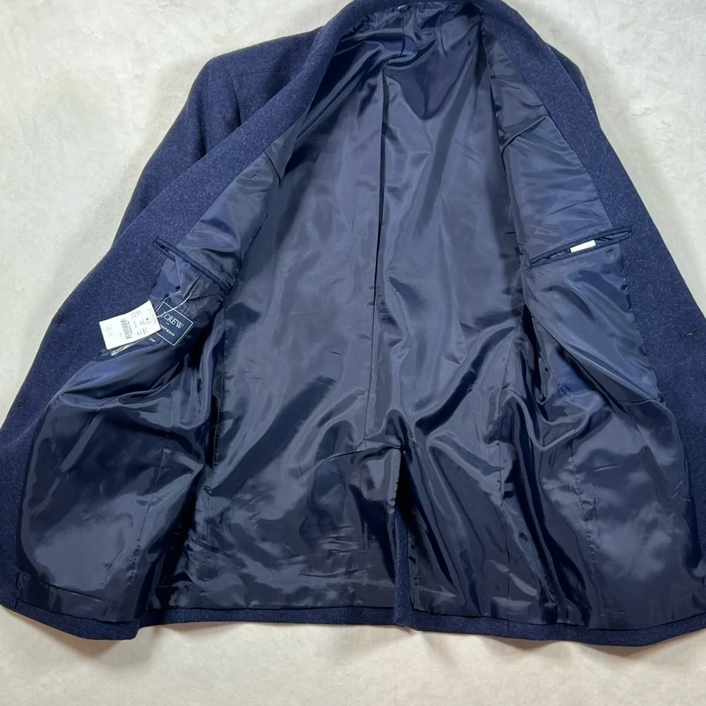 NWT J. Crew 38R Thompson Blazer Wool Blend Navy 2 Button Vented Sport Coat Lux